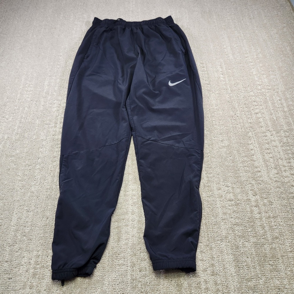 Nike Running Pants Men Small Challenger Woven Lightweight Joggers Black DB4110